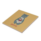 キュート・グレイ・ベア タイル (側面)