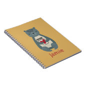 キュート・グレイ・ベア ノートブック (右側)