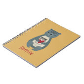 キュート・グレイ・ベア ノートブック (左側)