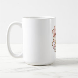 キュート コケット ピンク リボン 麻雀 チャーム 女性用 コーヒーマグカップ