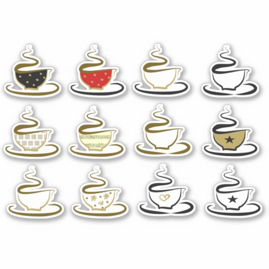 キュート コーヒー シール (正面)