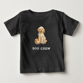 キュート ゴールデンレトリバー ハロウィン ミイラ Boo Crew ベビーTシャツ