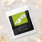 キュート・サンキュー・バーディ |オリーブグリーン フェイバーバッグ (クリップ留めされた状態)