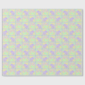 キュート・サーカス |赤ちゃんシャワーのパタパーソナライズされたーン ラッピングペーパー (フラット)