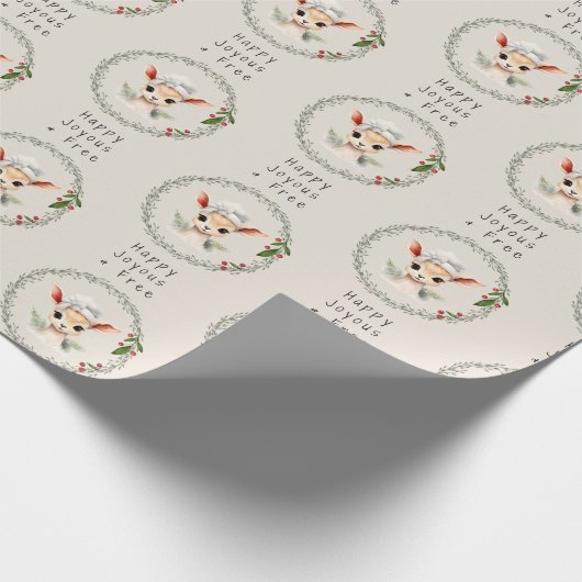 キュート&スバーエレガントサポートクリスマスプレゼント ラッピングペーパー (角)