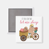 キュート&スロおもしろいスイラストレーション |スリープ解除 マグネット (正面/裏面)