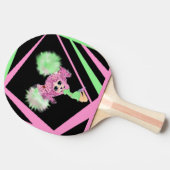 キュート・チアリーダーパーソナライズされたギフト 卓球ラケット (横)