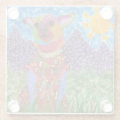 キュート&チワカラフルホアコースター ガラスコースター (裏面)