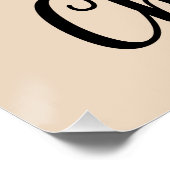 キュート・チーター・恋人・ワイルドライフアートとハート・アクセント ポスター (コーナー)