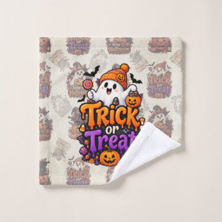 キュート トリック オア トリート おばけ ハロウィン ウォッシュクロス
