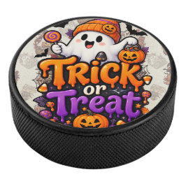 キュート トリック オア トリート おばけ ハロウィン ホッケーパック