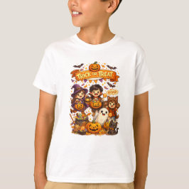 キュート トリック オア トリート ハロウィン キッズTシャツ デザイン Tシャツ