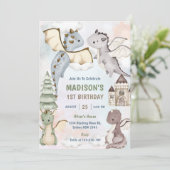 キュート・ドラゴンボーイ1st誕生日パーティー 招待状 (スタンド正面)