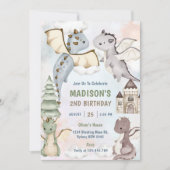 キュート・ドラゴンボーイ2nd誕生日パーティー 招待状 (正面)