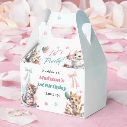 キュート・ドラゴン1st誕生日パーティー フェイバーボックス (ウェディング)