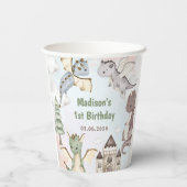 キュート・ドラゴン1st誕生日パーティー 紙コップ (裏面)