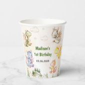 キュート・ドラゴン1st誕生日パーティー 紙コップ (裏面)