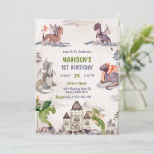 キュート・ドラゴン2nd誕生日パーティー 招待状 (スタンド正面)