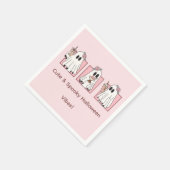 キュート&ハロウィン不気味紙ナプキンスかわいいパリー スタンダードカクテルナプキン (角)