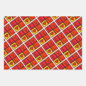 キュート・バレンタイン・ギフト ラッピングペーパーシート (正面)