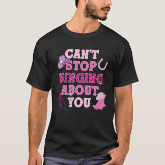 キュート ピンク 美意識 サザン カウガール カントリーミュージック Tシャツ