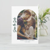 キュート フォト アーチ ウェディング セーブザデート (スタンド正面)