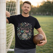 キュート フラワー サッカー ママ Tシャツ