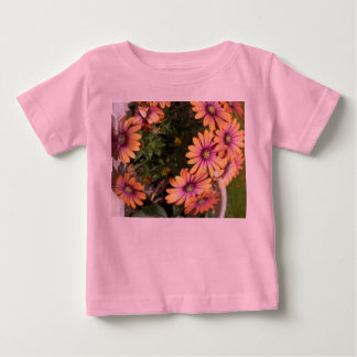 キュート フラワー ベビー ガール Tシャツ - ピンク フラワー キッズ T