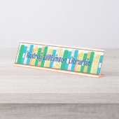 キュート・ブックス・ライブラリアン デスクネームプレート (正面)