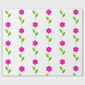 キュート&ブライトデイジーフローララッピング紙 ラッピングペーパー (フラット)