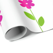 キュート&ブライトデイジーフローララッピング紙 ラッピングペーパー (ロールコーナー)