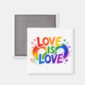 キュート プライド LGBTQ 冷蔵庫マグネット マグネット (正面/裏面)