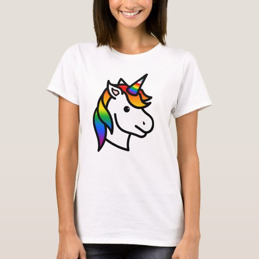 キュート プログレス プライド ユニコーン Tシャツ (正面)