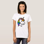 キュート プログレス プライド ユニコーン Tシャツ (正面フル)