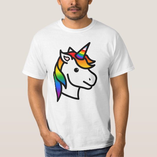 キュート プログレス プライド ユニコーン Tシャツ (正面)