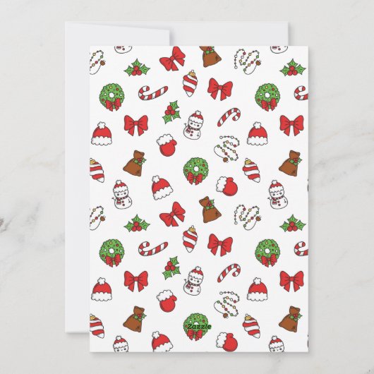 キュート・ペンギン・メリークリスマス シーズンカード (裏面)