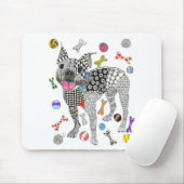 キュート&ボストカラフルンテリアマウスパッド マウスパッド (マウス)