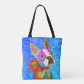 キュート&ボストカラフルンテリアートバッグ トートバッグ (裏面)