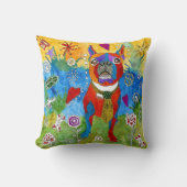 キュート&ボストカラフルンテリア装飾用クッション クッション (正面)