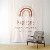 キュート ボーホー レインボー テラコッタ ベビーシャワー ムーン スター タペストリー (インサイチュ)