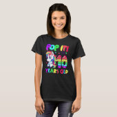 キュート ユニコーン フィジット トイ ポップ イット 私は10歳 ガールズ 10歳の誕生日 Tシャツ (正面フル)