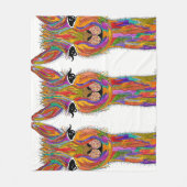 キュート&ラカラフルマフリースブランケット フリースブランケット (正面)