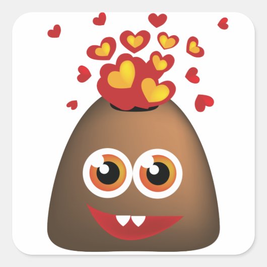 キュート・ラブ・ボルケーノ スクエアシール (正面)