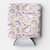 キュート&レインボーカラフルズ&ユニコーンクーラーボックス 缶クーラー (正面)