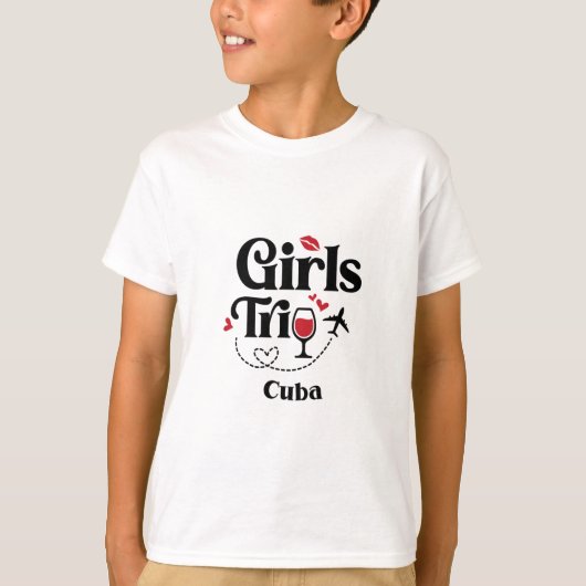 キュート ワイン ガールズトリップ CU 旅行 旅行 Tシャツ (正面)