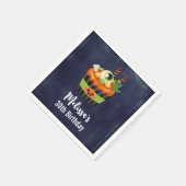 キュート&不気味なハロウィーンカップケーキ誕生日 スタンダードカクテルナプキン (角)