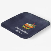 キュート&不気味なハロウィーンカップケーキ誕生日 ペーパープレート (傾斜あり)