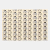 キュート（犬）スタッフォードブルテリア愛犬家 ラッピングペーパーシート (正面2)