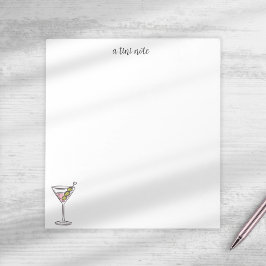 キュート A Tini ノート 手描きマティーニカクテル