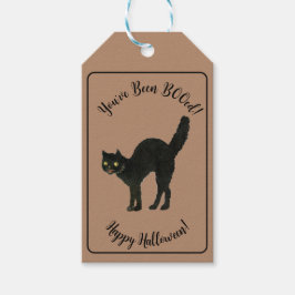 キュート You've Been BOOed ハロウィン 黒猫 ギフトタグ